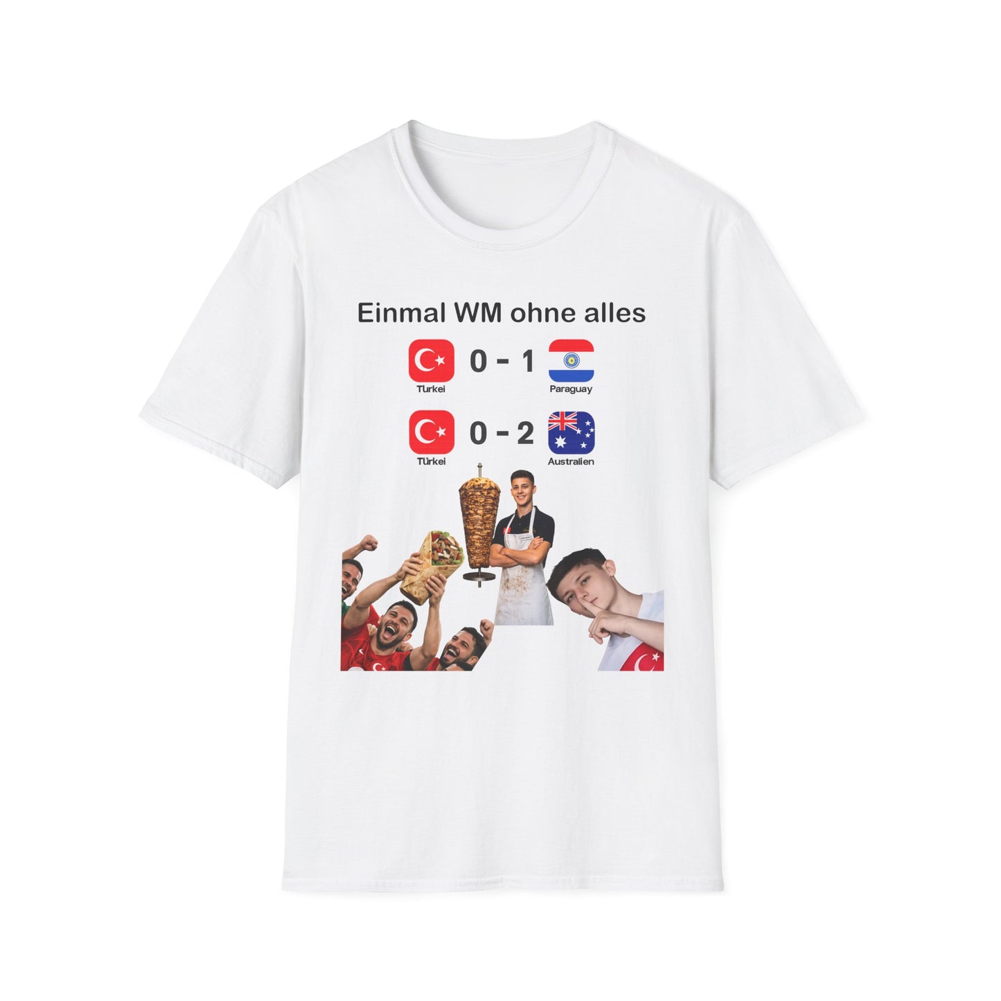 T-Shirt — "Einmal WM ohne alles" Turkey Scoreboard World Cup Graphic Tee