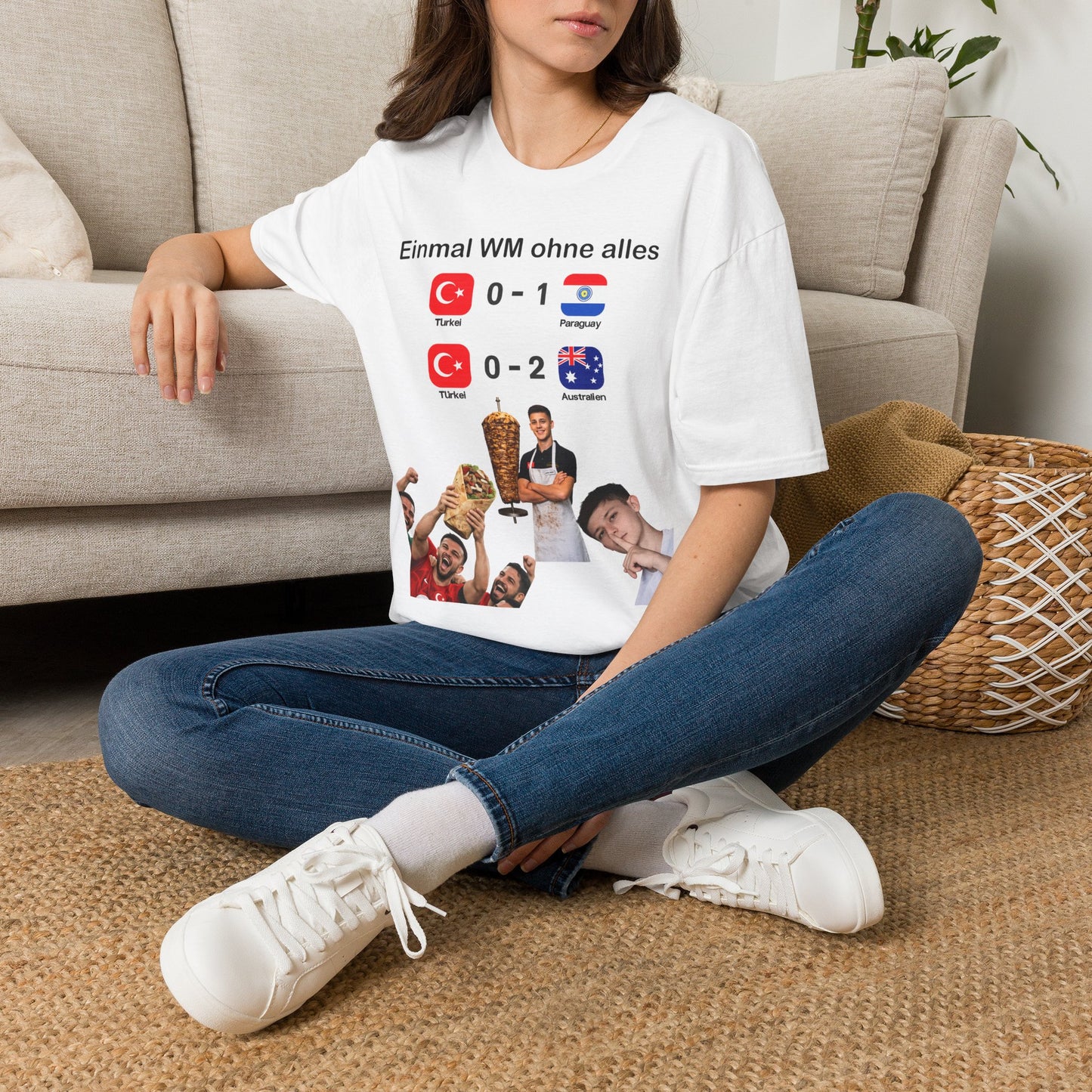 T-Shirt — "Einmal WM ohne alles" Turkey Scoreboard World Cup Graphic Tee